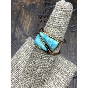 Barse Soar Ring- Turquoise- Bronze- 6.75- NWT